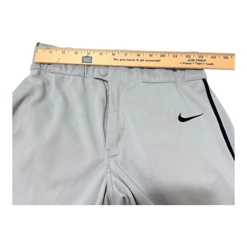 2 Pairs Nike Dri-FIT Swingman Baseball Pants Gray Navy Piped Small